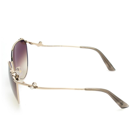 NEW Swarovski Gold Brown cateye sunglasses main image 4